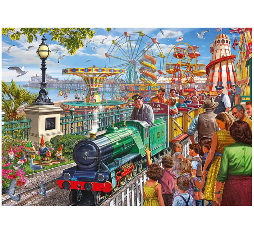 Falcon Fun at the Seaside Puzzle 1000pcs - ORIGINAL BOX SIZE ONLINE ORDER ONLY