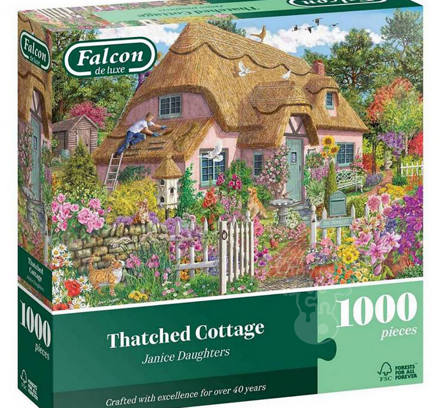 Falcon Thatched Cottage Puzzle 1000pcs ONLINE ORDER ONLY