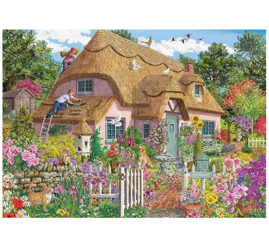 Falcon Thatched Cottage Puzzle 1000pcs ONLINE ORDER ONLY