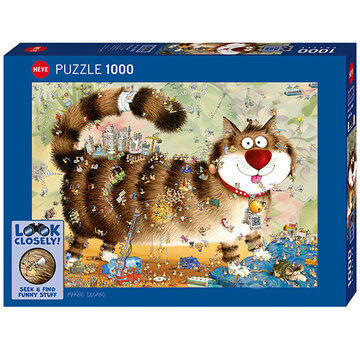 Heye Heye Look Closely!: At The Cat Puzzle 1000pcs