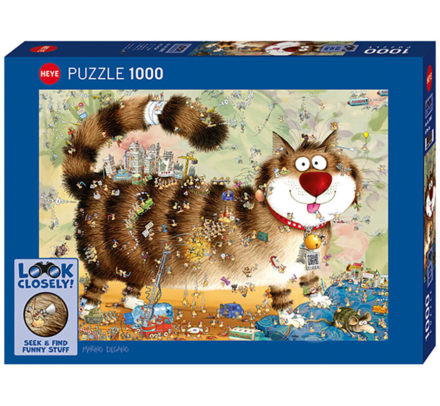 Heye Look Closely!: At The Cat Puzzle 1000pcs