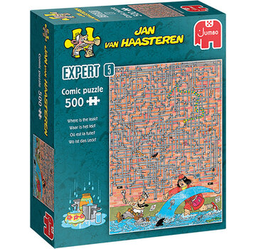 Jumbo Jumbo Jan van Haasteren - Expert 05 Where's the Leak? Puzzle 500pcs - ORIGINAL BOX SIZE
