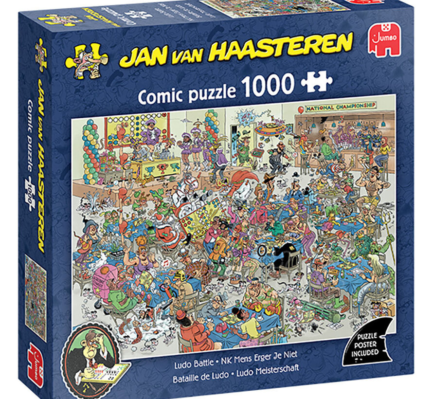 Jumbo Jan van Haasteren - Ludo Battle Puzzle 1000pcs