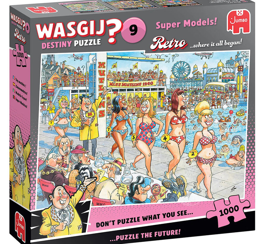 Jumbo Wasgij Destiny Retro 9 Super Models! Puzzle 1000pcs