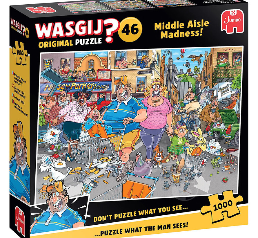 Jumbo Wasgij Original 46 Middle Aisle Madness! Puzzle 1000pcs