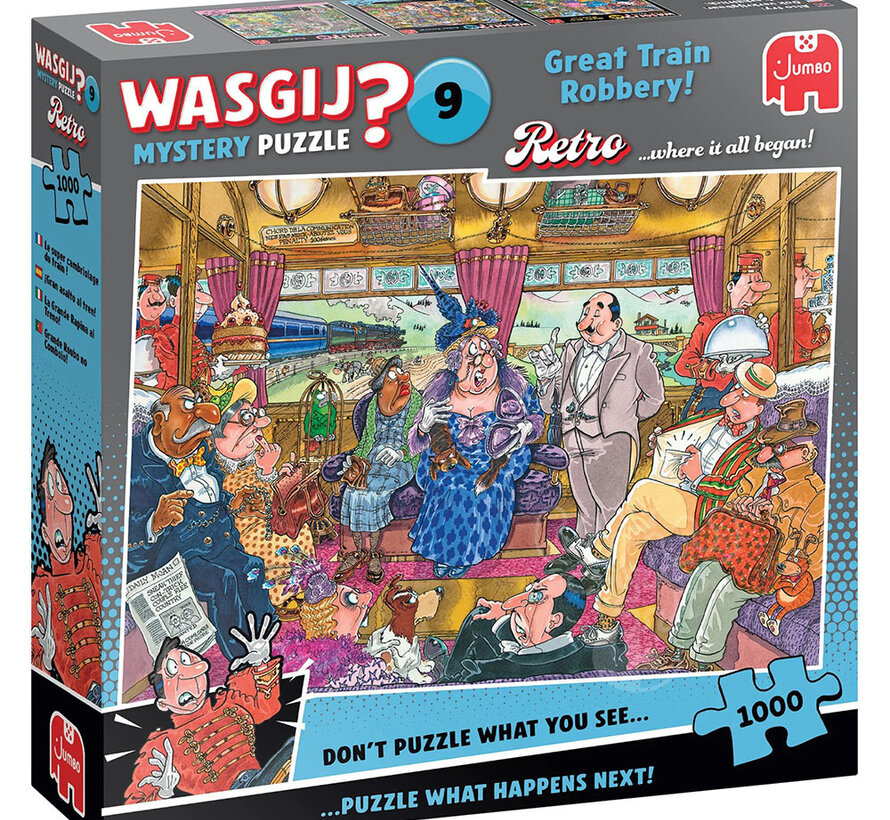 Jumbo Wasgij Mystery Retro 9 Great Train Robbery! Puzzle 1000pcs