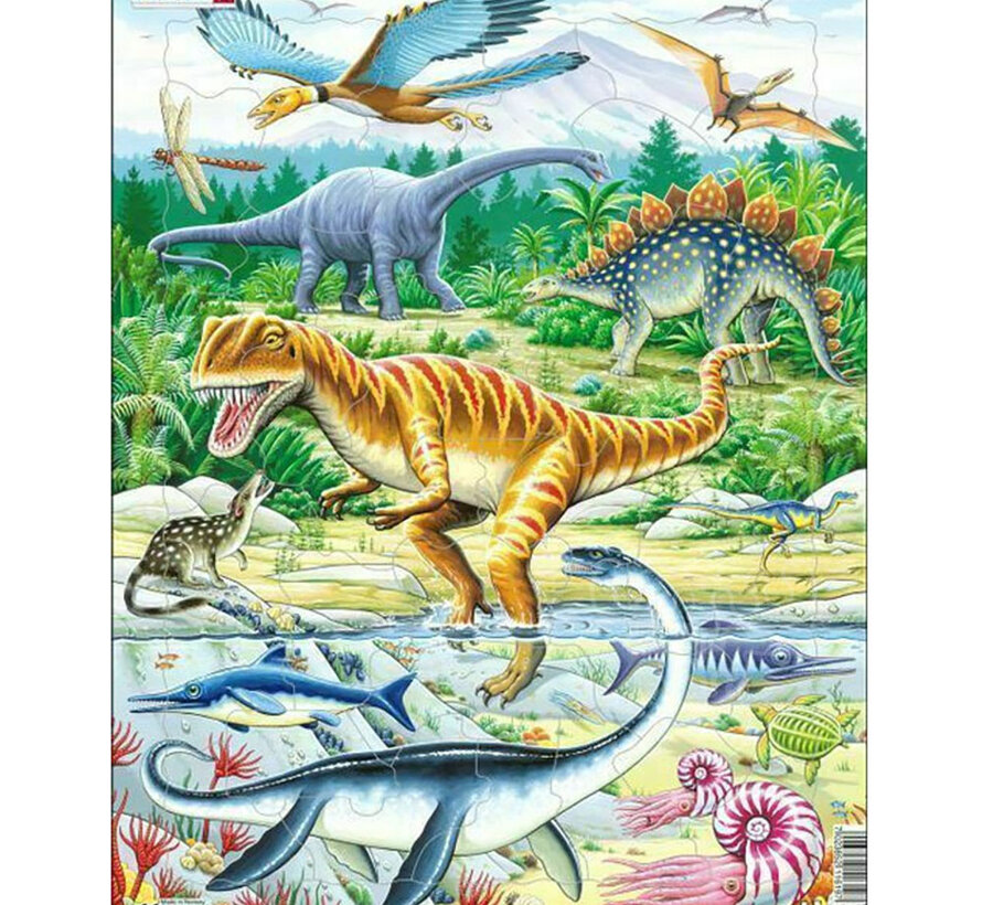 Larsen Jurassic Dinosaur Tray Puzzle 35pcs