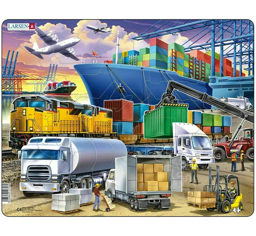 Larsen Transport Tray Puzzle 37pcs