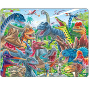 Larsen Puzzles Larsen Happy Dino Tray Puzzle 43pcs