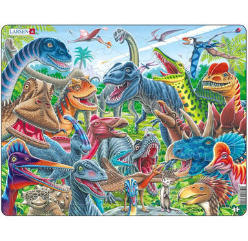 Larsen Puzzles Larsen Happy Dino Tray Puzzle 43pcs