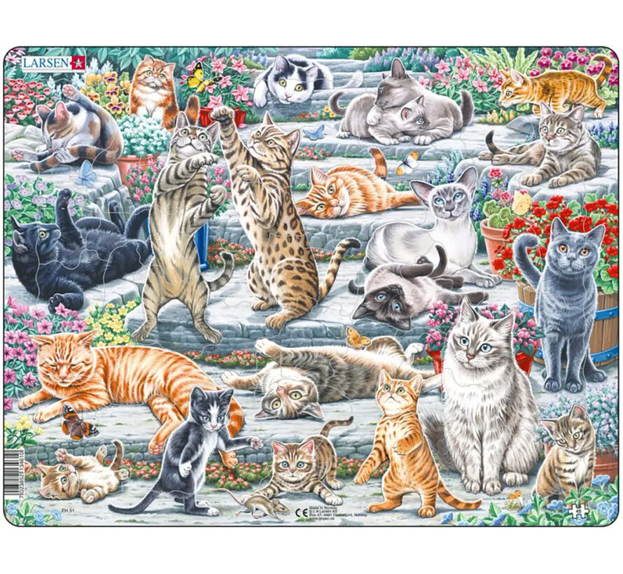 Larsen Cute Cats Tray Puzzle 45pcs