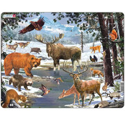 Larsen Puzzles Larsen Canadian Animals Tray Puzzle 54pcs