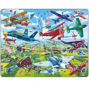 Larsen Puzzles Larsen Airshow Tray Puzzle 64pcs