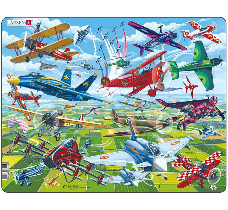 Larsen Airshow Tray Puzzle 64pcs