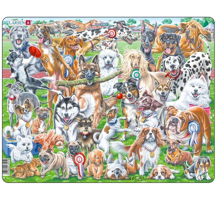 Larsen Cute Dogs Tray Puzzle 36pcs