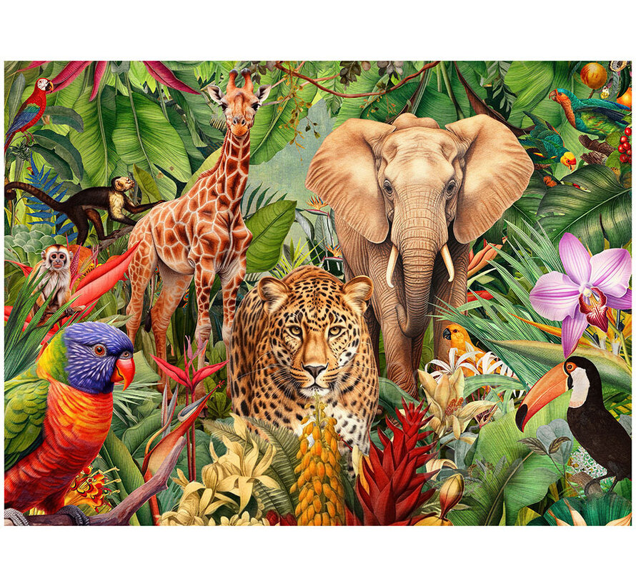 Springbok Jungle Animal Mashup Puzzle 500pcs