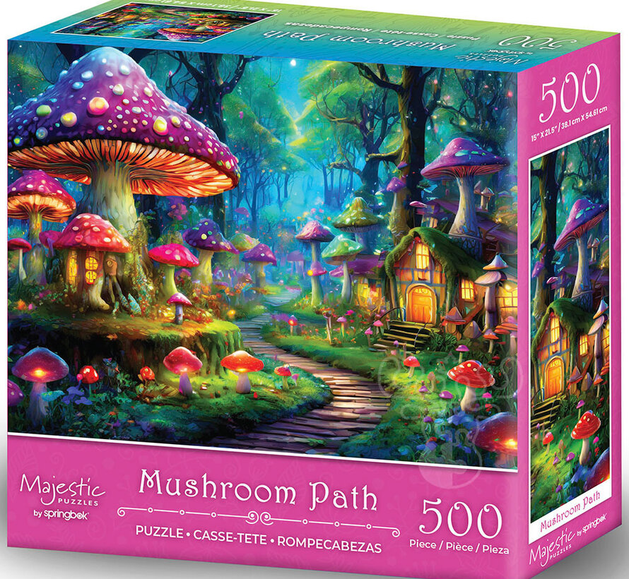 Majestic by Springbok Mushroom Path Puzzle 500pcs