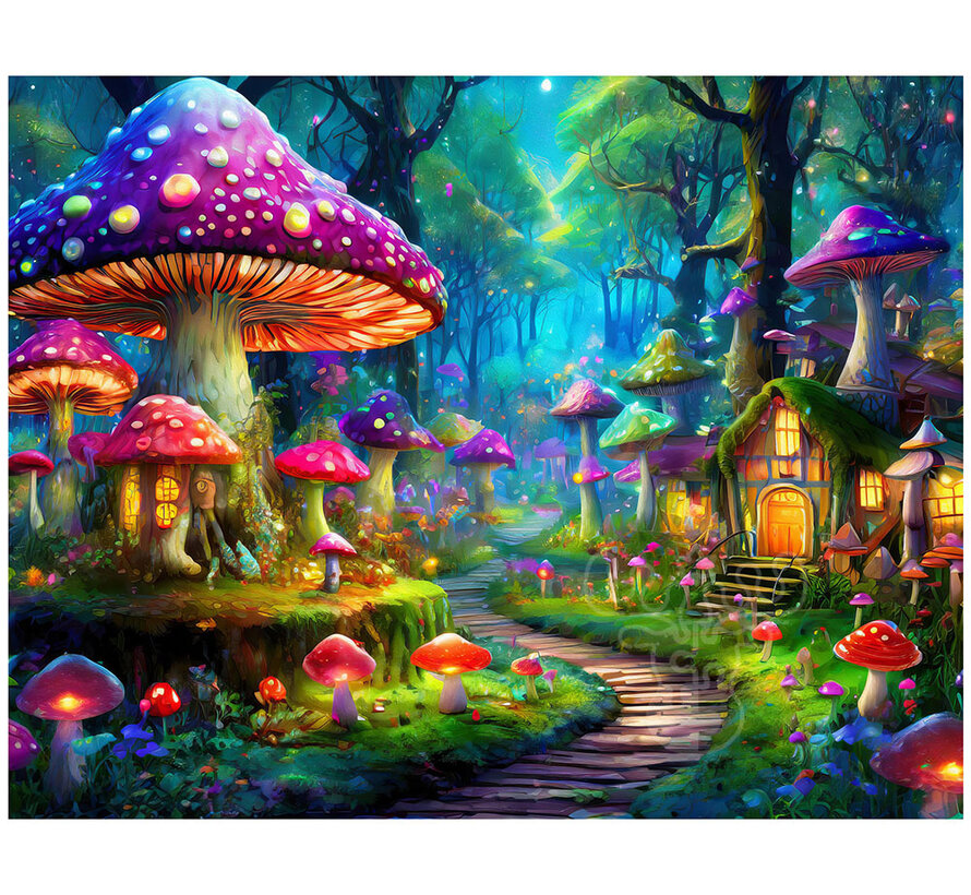 Majestic by Springbok Mushroom Path Puzzle 500pcs