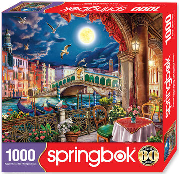 Springbok Springbok Evening Cafe in Venice Puzzle 1000pcs