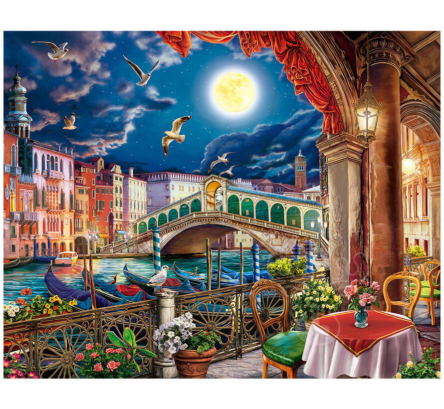 Springbok Evening Cafe in Venice Puzzle 1000pcs