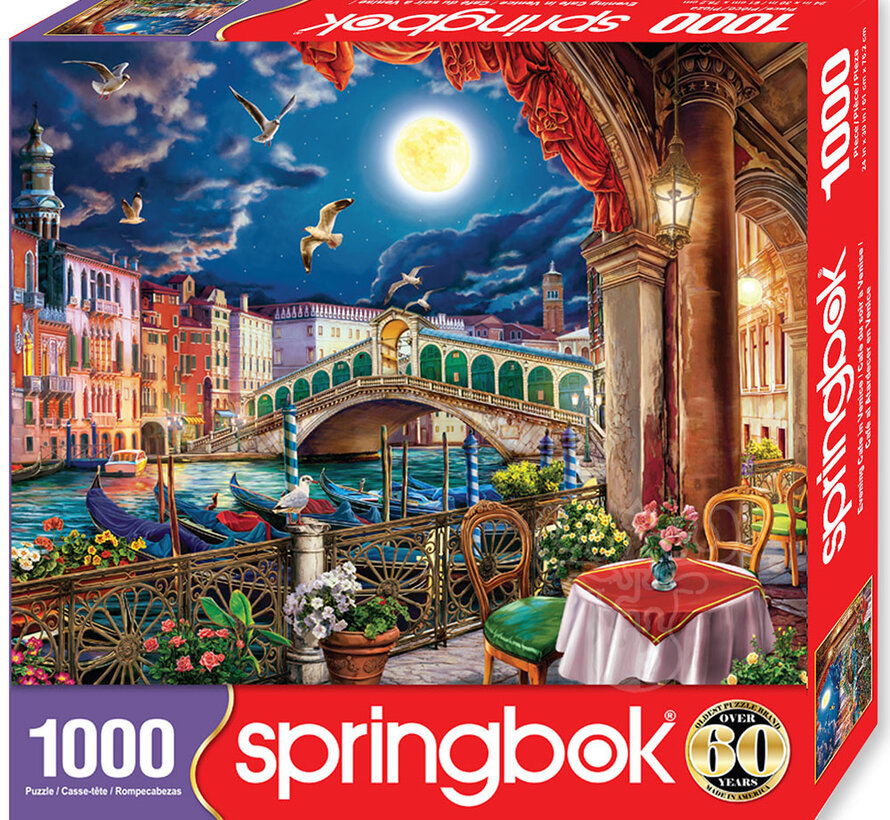 Springbok Evening Cafe in Venice Puzzle 1000pcs