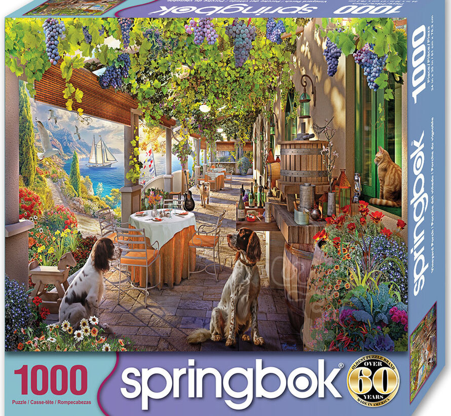 Springbok Vineyard Porch Puzzle 1000pcs Limited Release