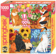 Springbok Springbok Four Seasons of Cats Puzzle 1000pcs Limited Release
