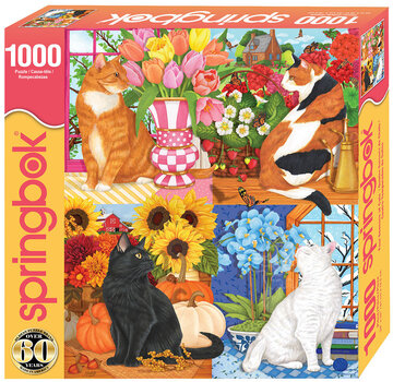 Springbok Springbok Four Seasons of Cats Puzzle 1000pcs Limited Release