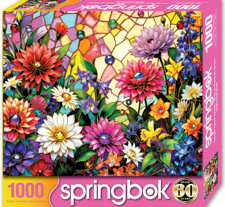 Springbok Summer Flower Garden Puzzle 1000pcs Limited Release
