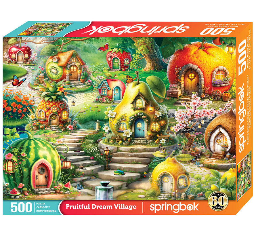 Springbok Fruitful Dream Village Puzzle 500pcs