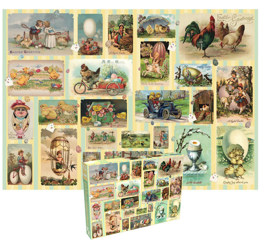 Penny Puzzle Ye Old Easter Greetings Puzzle 1000pcs