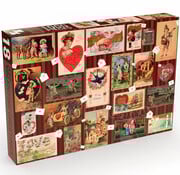 Penny Puzzle Penny Puzzle Ye Old Valentine Greetings Puzzle 1000pcs