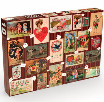 Penny Puzzle Penny Puzzle Ye Old Valentine Greetings Puzzle 1000pcs