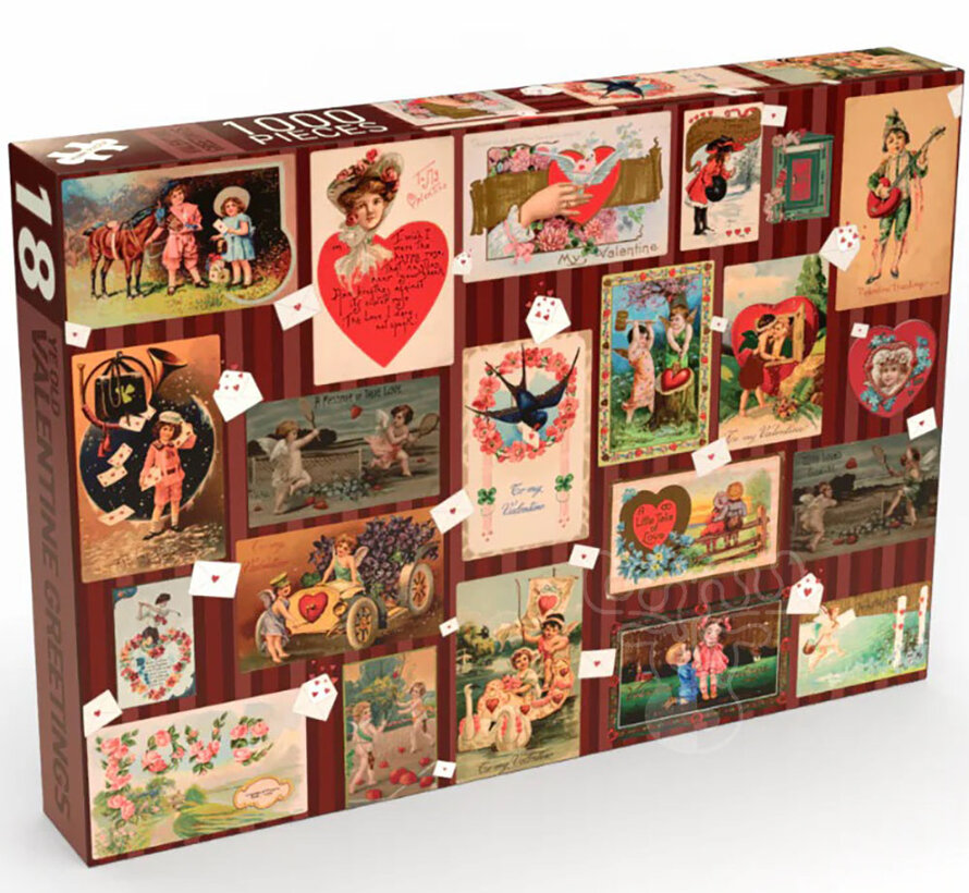 Penny Puzzle Ye Old Valentine Greetings Puzzle 1000pcs