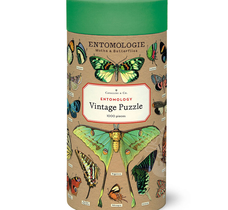 Cavallini Vintage: Entomology Puzzle 1000pcs