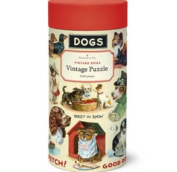 Cavallini Cavallini Vintage: Vintage Dogs Puzzle 1000pcs