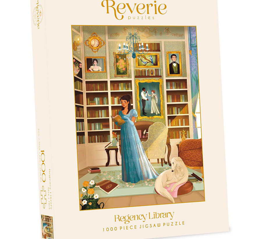 PRE-ORDER Reverie Regency Library Puzzle 1000pcs