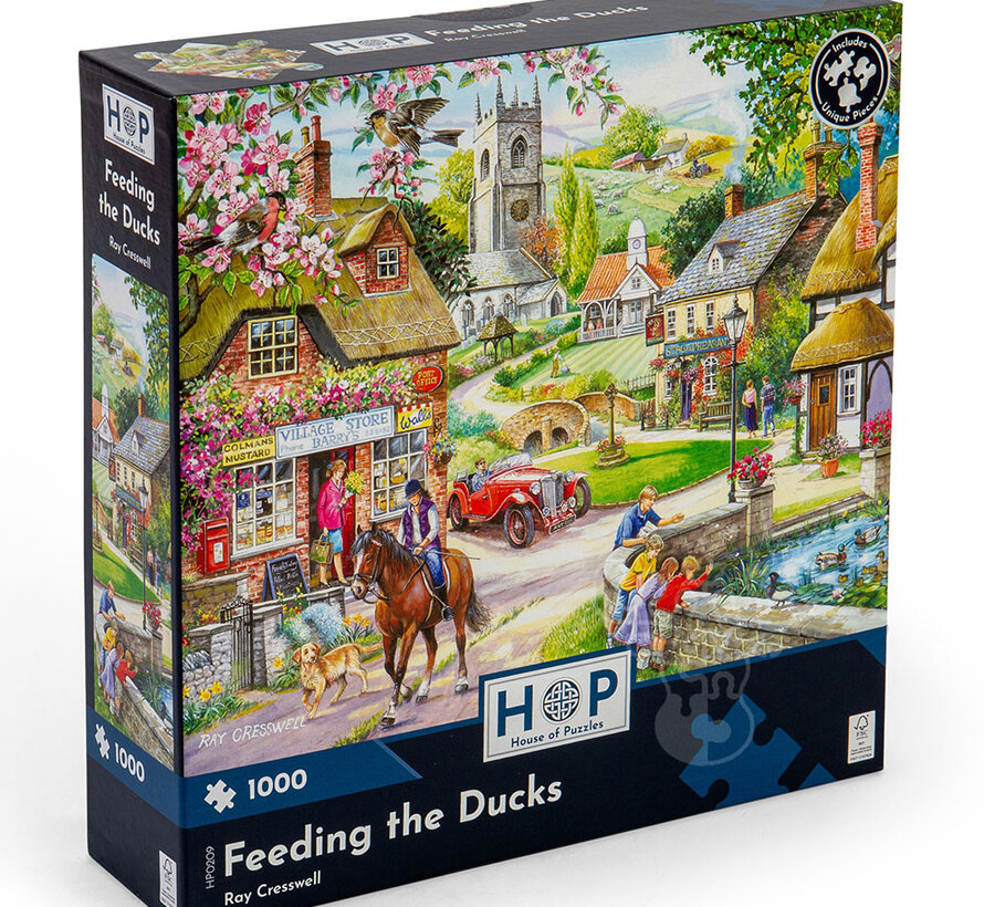 House of Puzzles Feeding The Ducks Puzzle 1000pcs