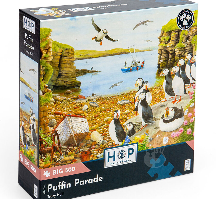 House of Puzzles Puffin Parade Puzzle Big 500pcs