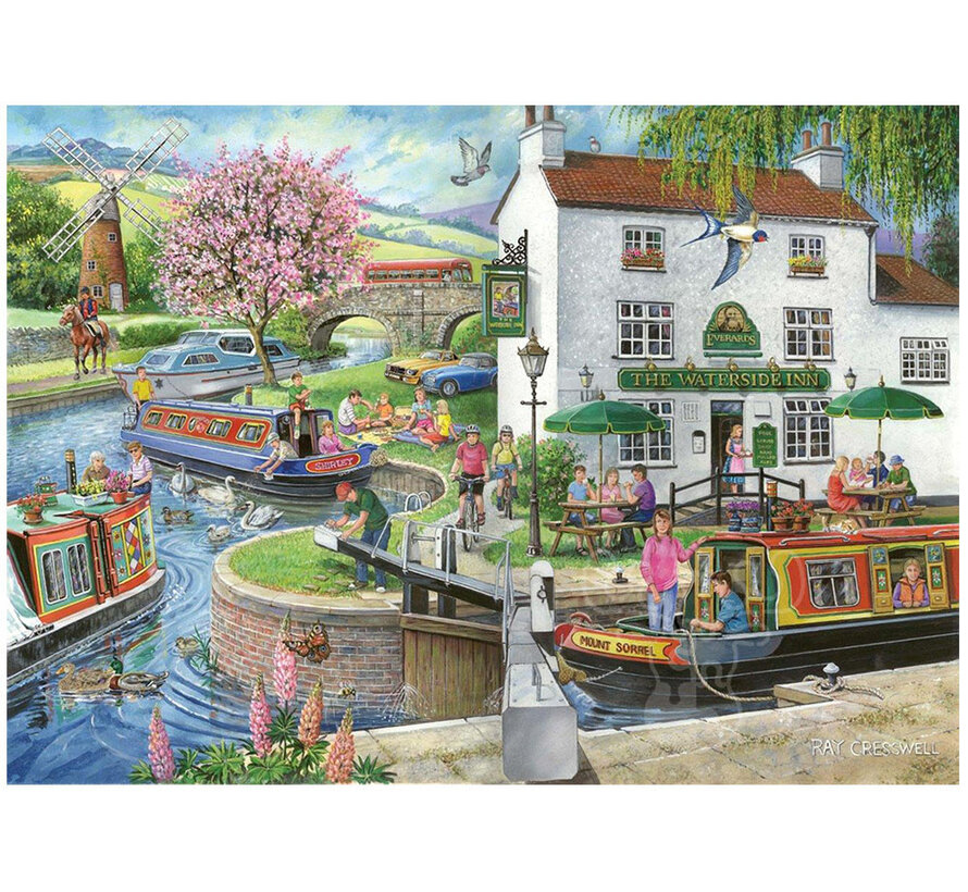 House of Puzzles By The Canal Spot the Difference Puzzle 1000pcs