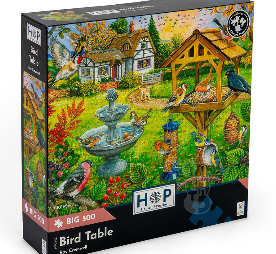 House of Puzzles Bird Table Puzzle Big 500pcs