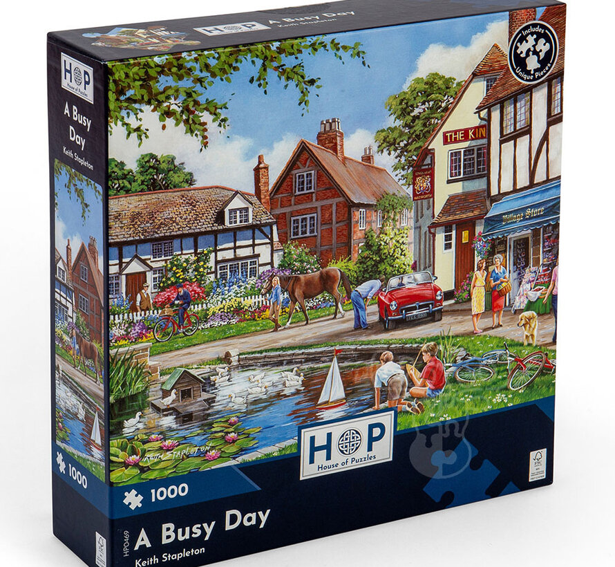House of Puzzles A Busy Day Puzzle 1000pcs
