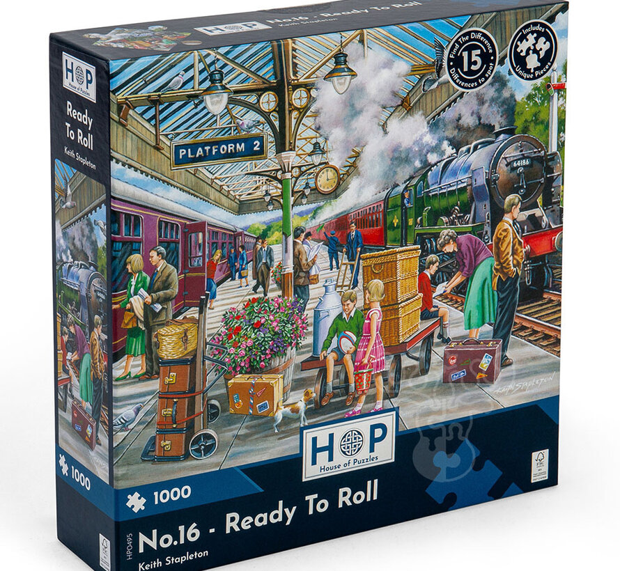 House of Puzzles Ready To Roll Spot the Difference Puzzle 1000pcs