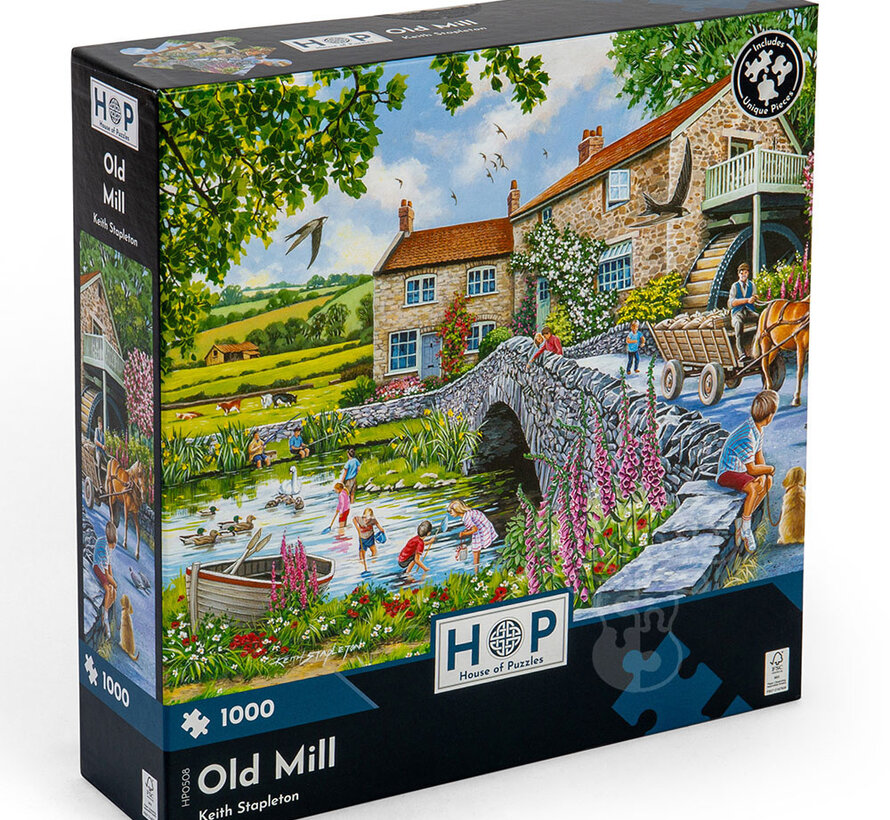 House of Puzzles Old Mill Puzzle 1000pcs