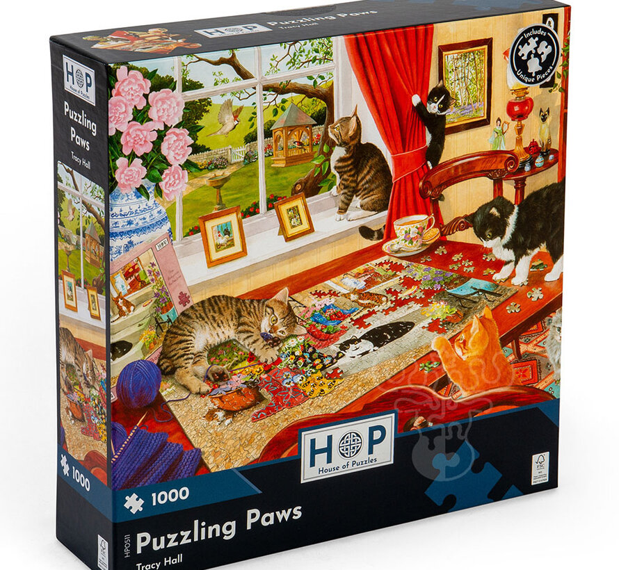 House of Puzzles Puzzling Paws Puzzle 1000pcs