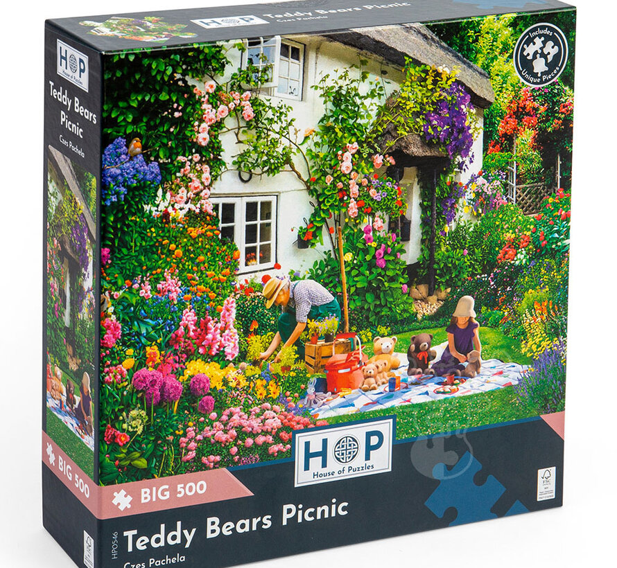House of Puzzles Teddy Bears Picnic Puzzle Big 500pcs