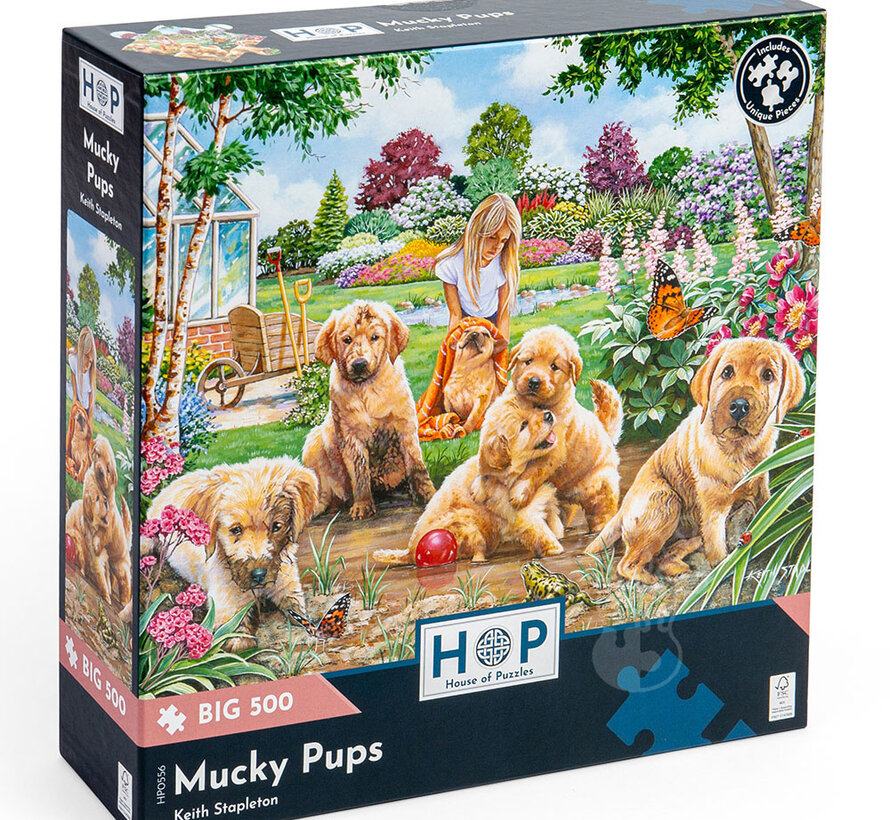 House of Puzzles Mucky Pups Puzzle Big 500pcs