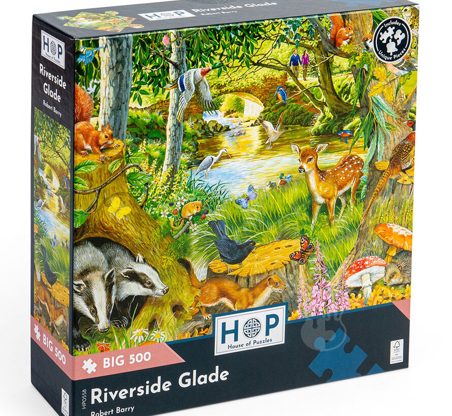 House of Puzzles Riverside Glade Puzzle Big 500pcs