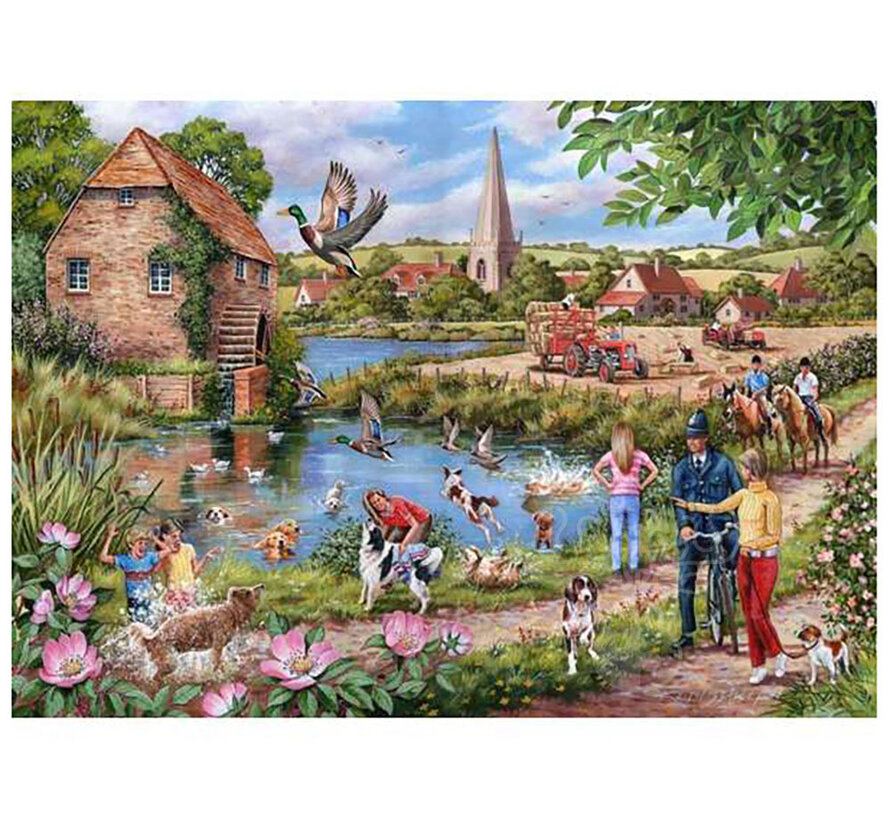 House of Puzzles Doggy Paddle Puzzle 1000pcs