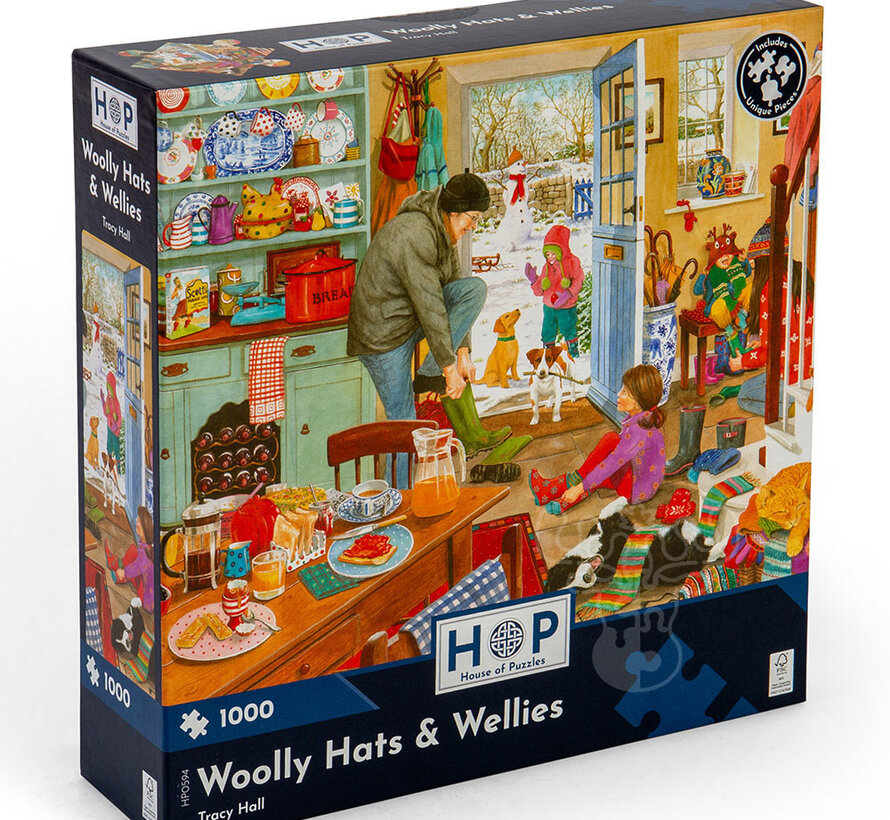 House of Puzzles Woolly Hats & Wellies Puzzle 1000pcs